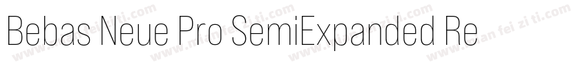Bebas Neue Pro SemiExpanded Regular字体转换